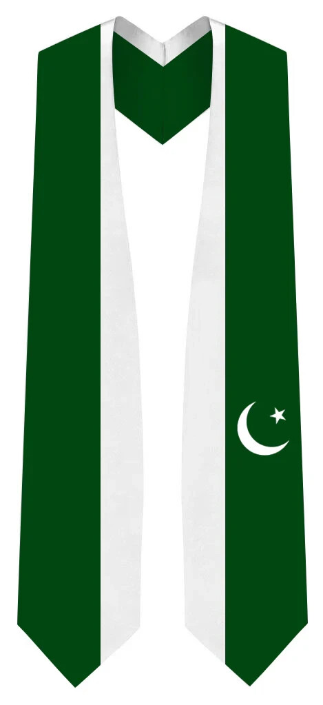 Pakistan Graduation Stole – Pakistan Flag Sash