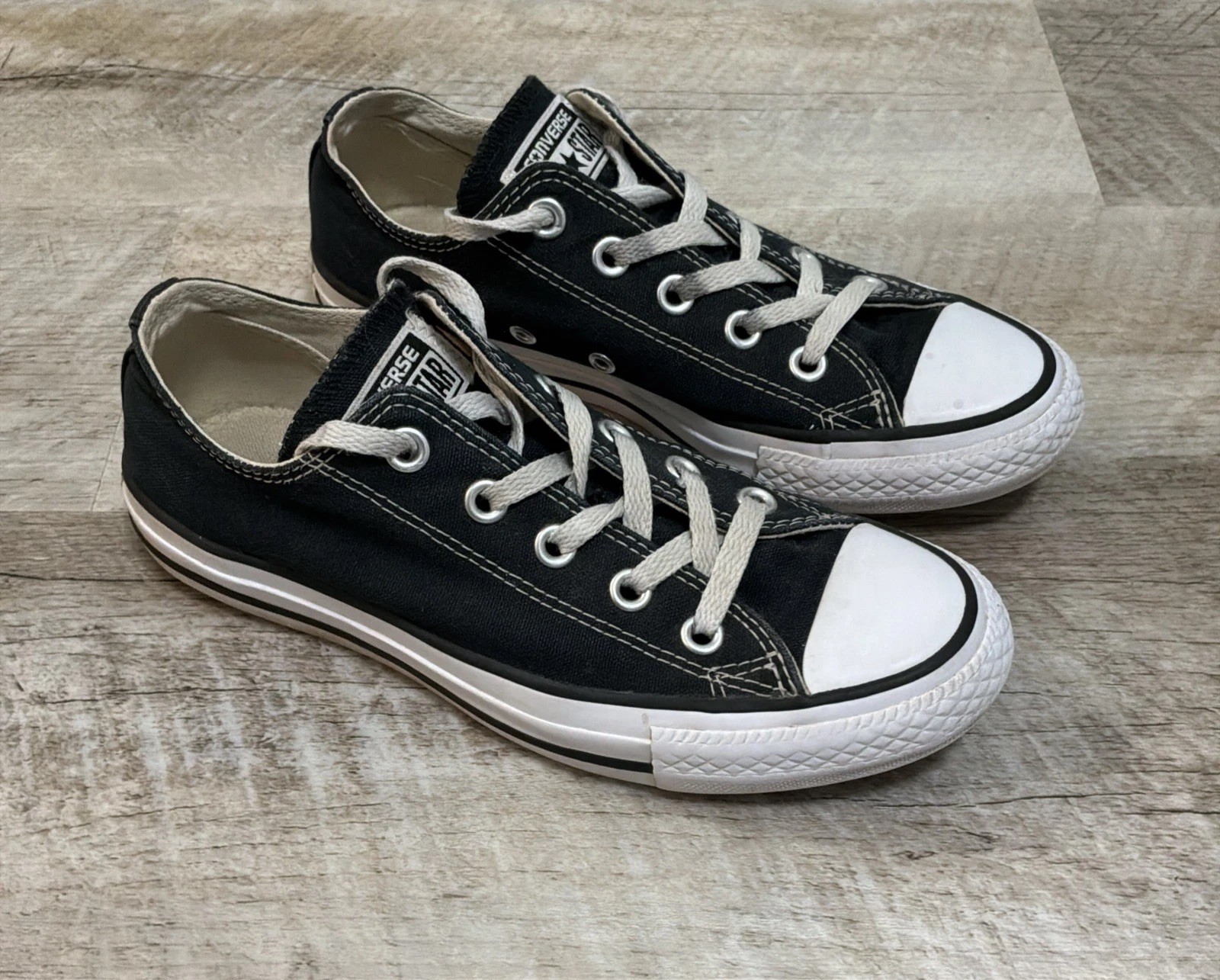 Converse Shoes Men 4 Women 6 All Star Low Top Sneakers Black Unisex Chuck Taylor