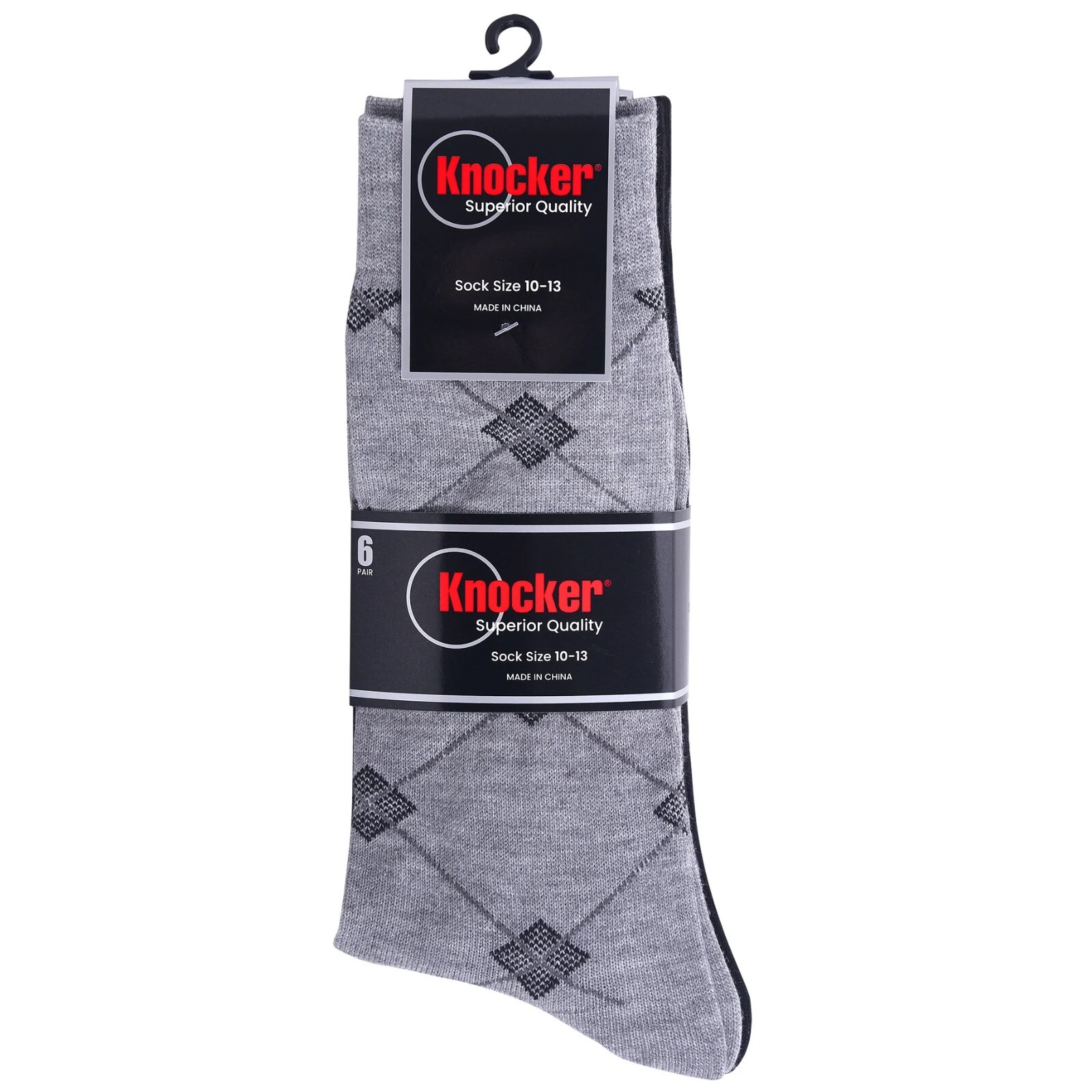Men Dress Socks 6 or 12 Pairs Size 10-13 Crew Work Style Assorted Patterns Pack