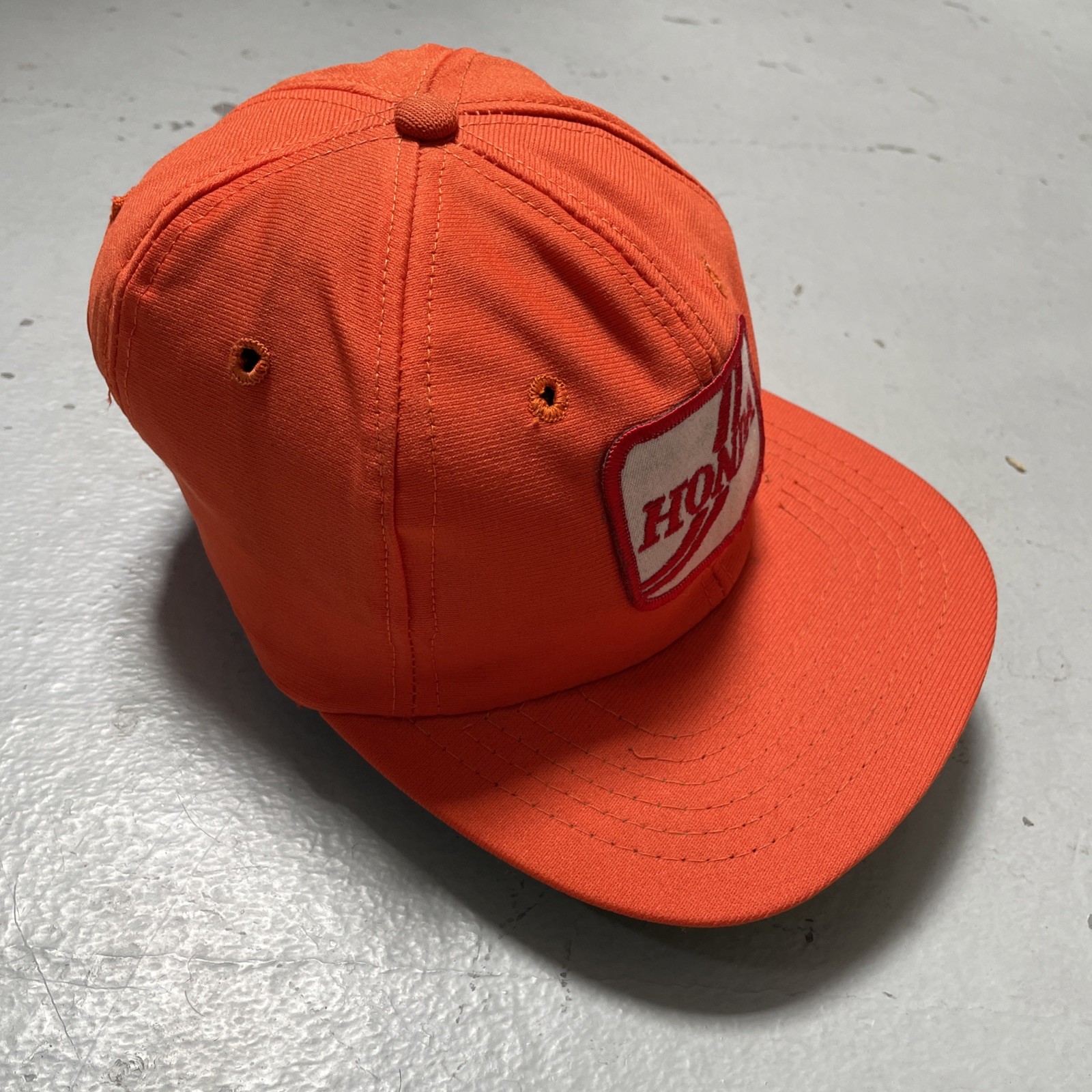 Vintage 1980s New Era Honda Car MotoX Bike Racking Flex Fit Cap M/L NOS NWOT