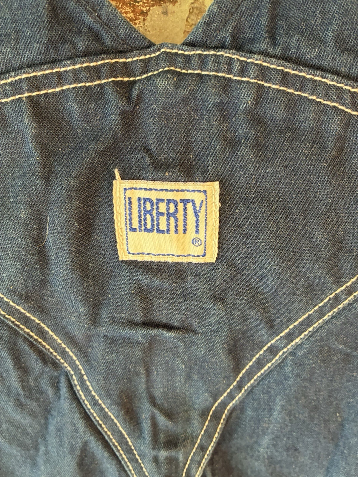 LIBERTY Overalls Men 44X22 Blue Jeans Carpenter Denim Bibs Farm Jorts shortalls