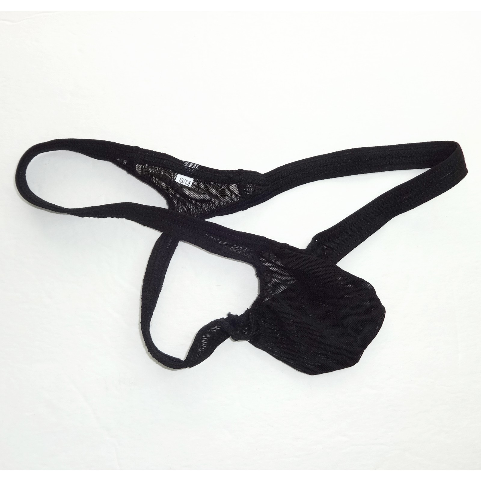 K4030 K403 String Thong Contoured Pouch Grape Smugglers Mesh Stretchy C-thru