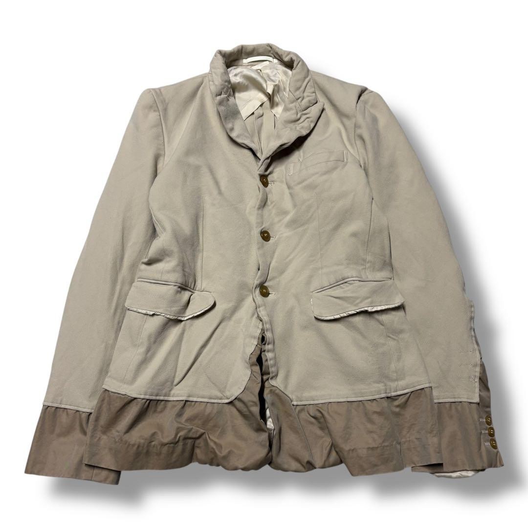 USED 【COMME DES GARCONS� MIXED-MATERIAL POLYESTER SHRINK-FELTED JACKET 2007 GO