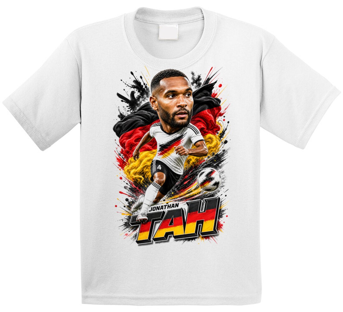 Jonathan Tah Germany Soccer Caricature 2026 World Cup T Shirt