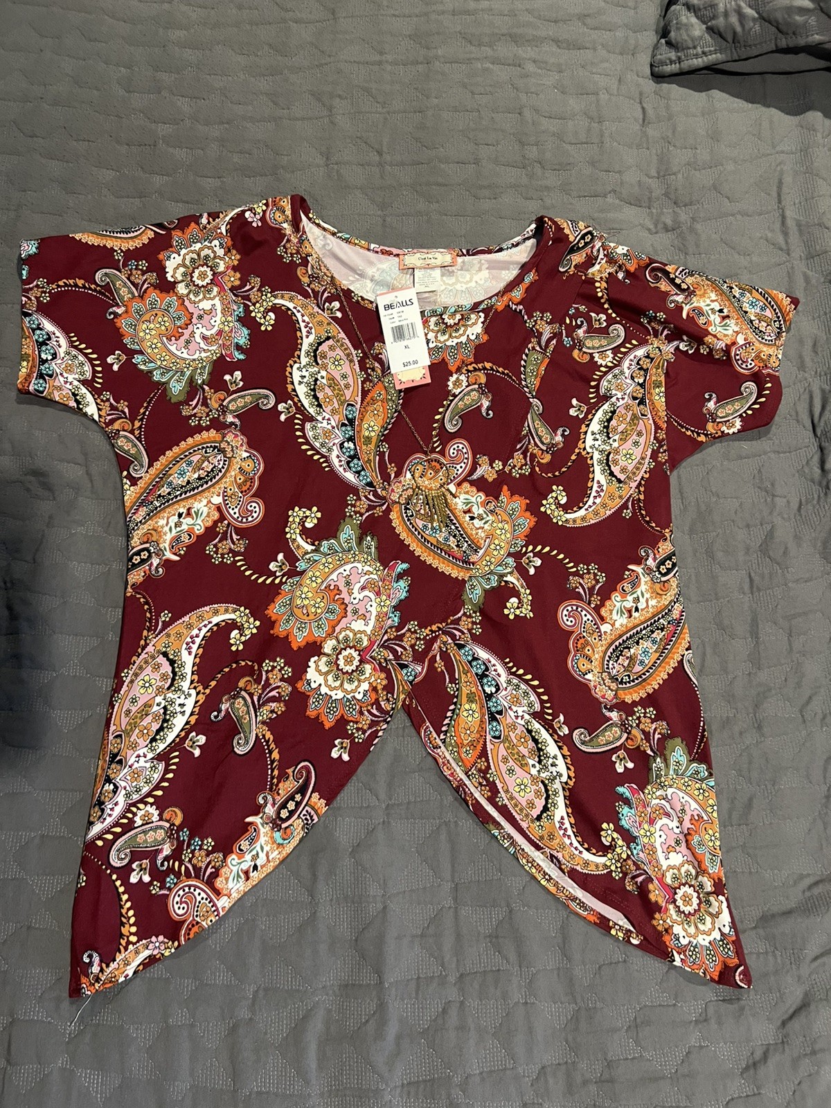 Women’s C’EST LA VIE That’s Life Multi Color Blouse NWT Size XL