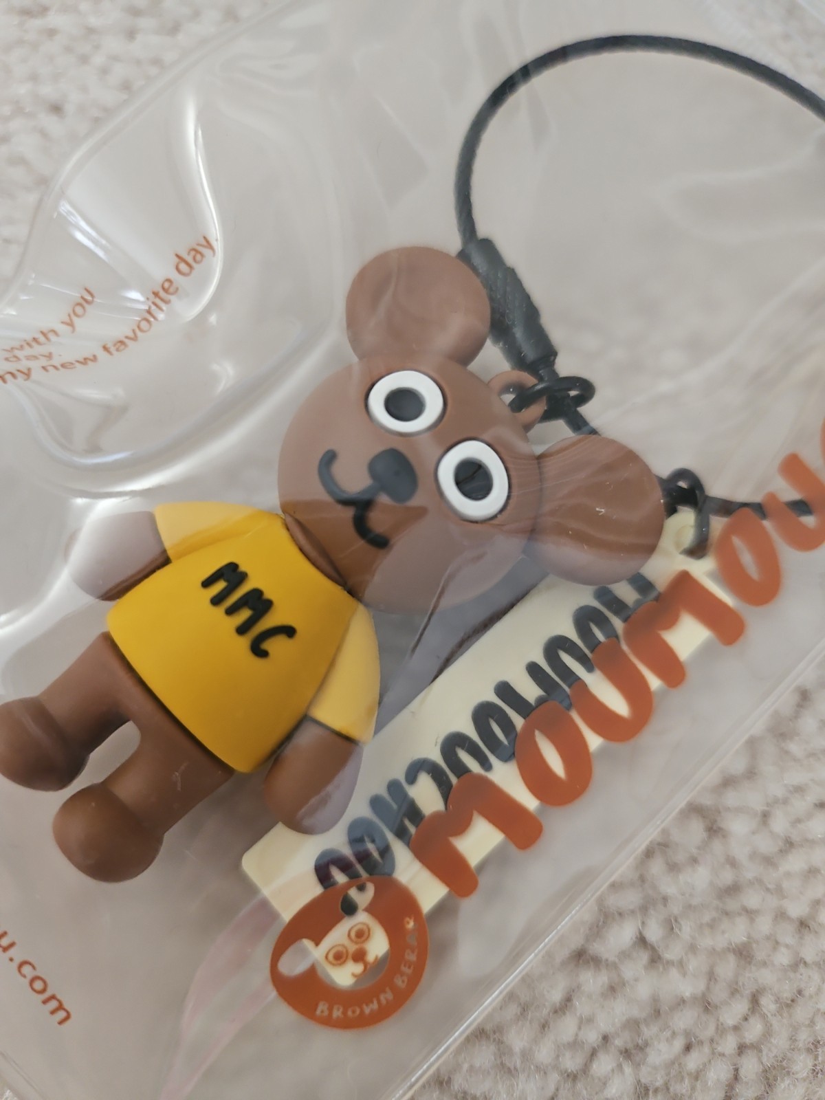 Moumouchou Keychain Brown Bear