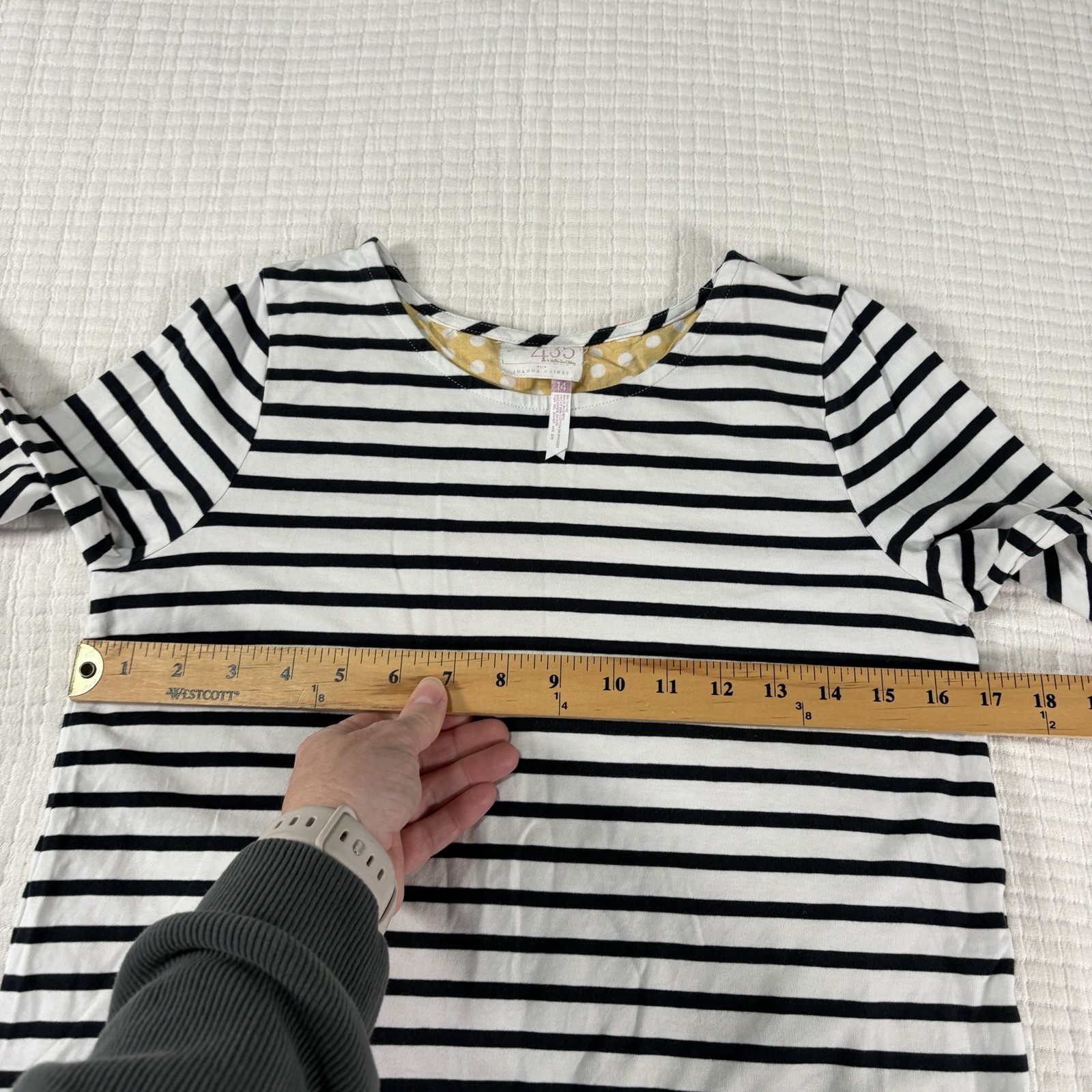 Matilda Jane Joanna Gaines Top Big Girls Tween 14 Harvest Days Striped Floral
