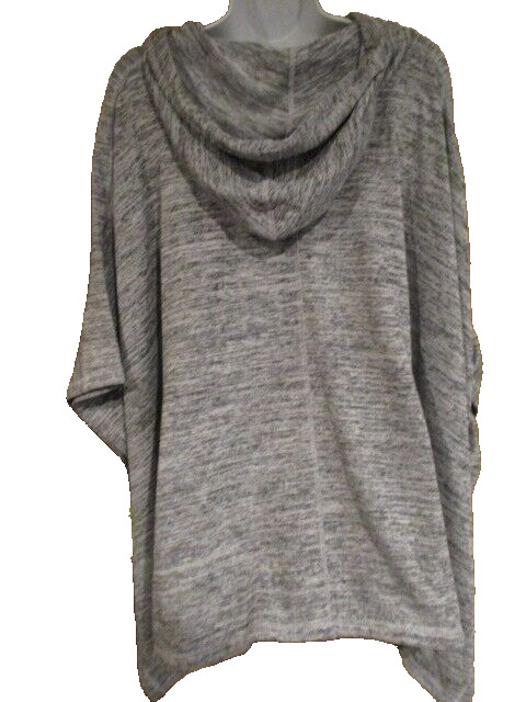 XERSION Pepper Gray Hoodie Cover Up w/Kangaroo Pouch Size MT Polyester/Spandex