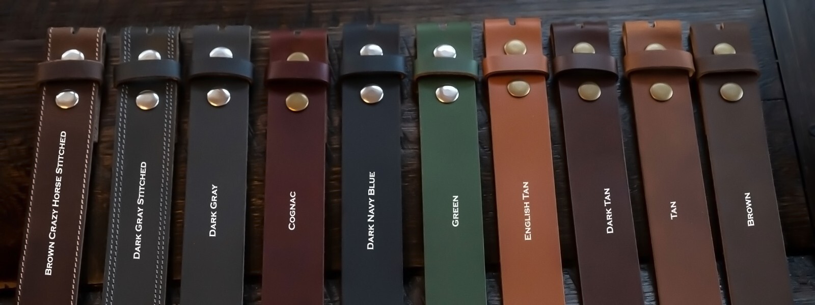 Handmade Mens Full Grain Leather Belt Strap Without Buckle 1.5″ Wide Made in USA