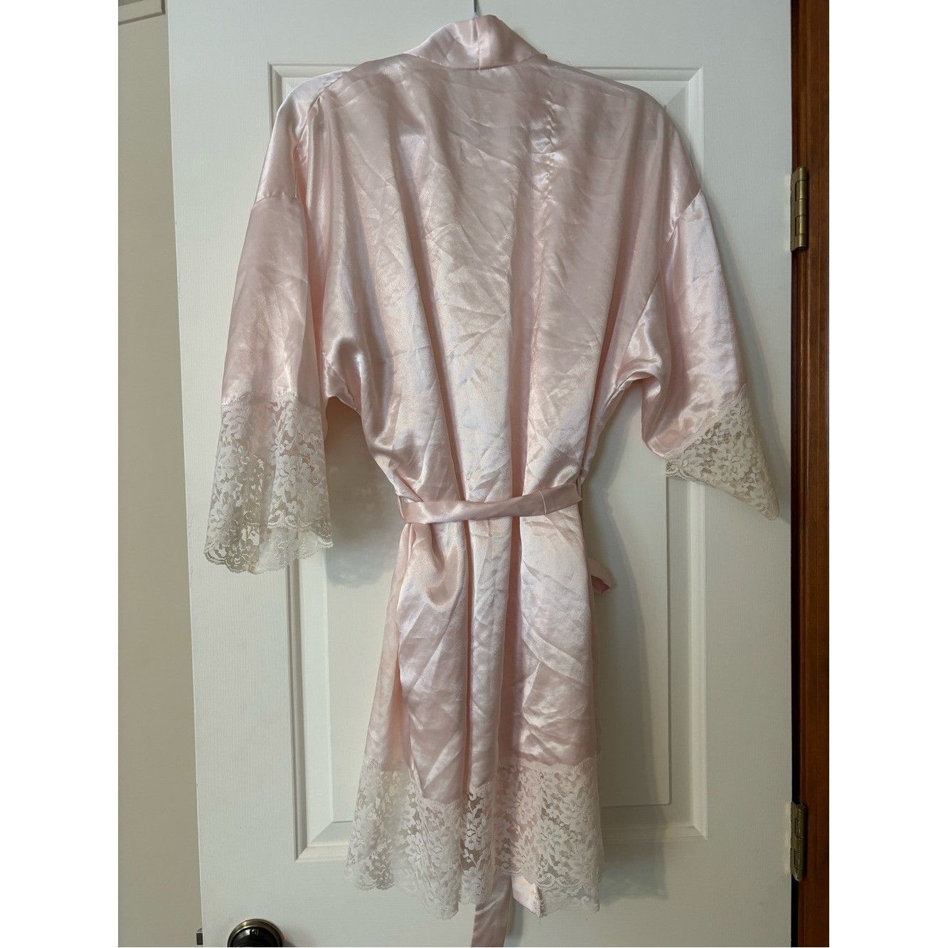 Dior Pink Satin Lace Robe