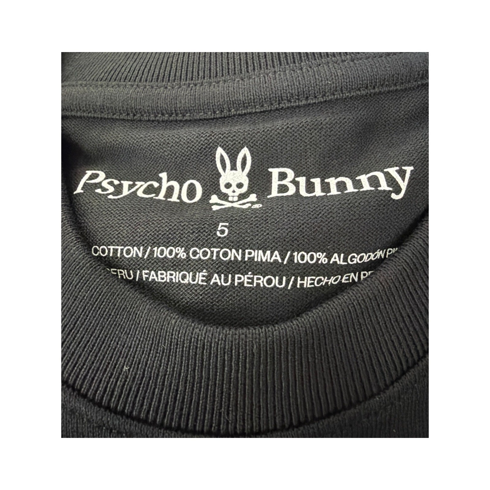 Psycho bunny Marlo Relaxed Tee Shirt Size 5 US Medium New