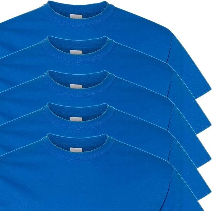 Gildan (5-pack) Royal Blue Solid Ultra Cotton Short Sleeve Blank Tee T-Shirt