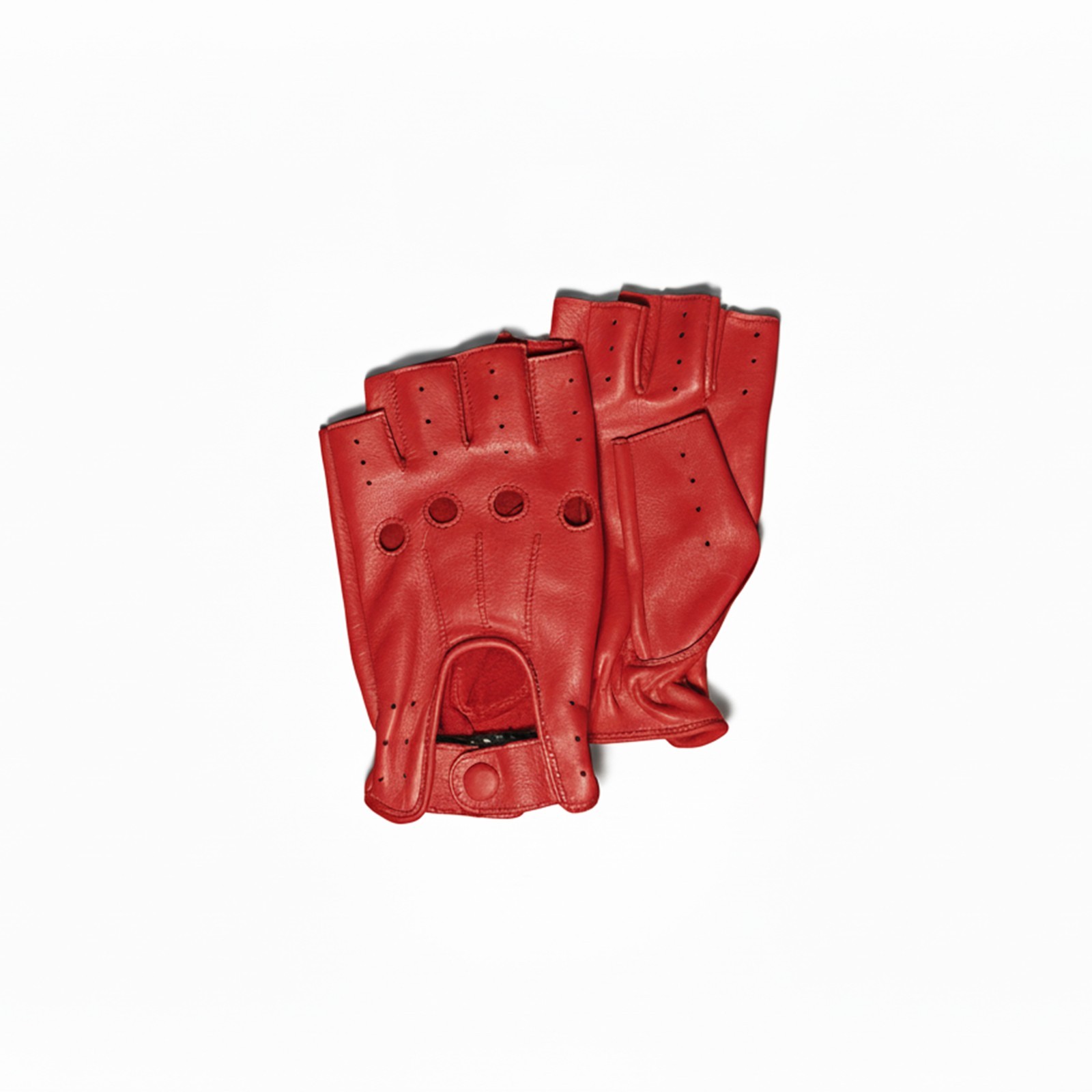 Fingerless 100% Genuine Leather Driving Gloves Chauffer Swift Wears