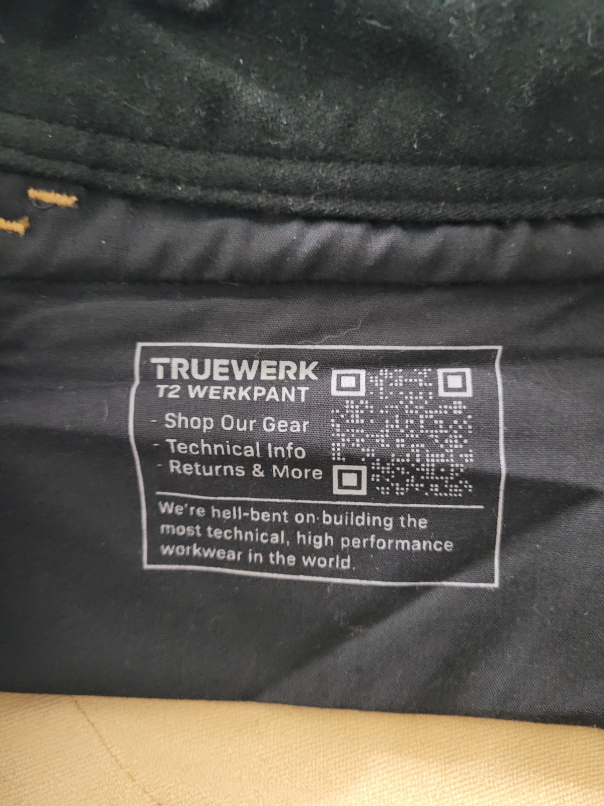 Truewerk Men’s Pants T2 WerkPant Sand 30×32 Utility Performance NWT