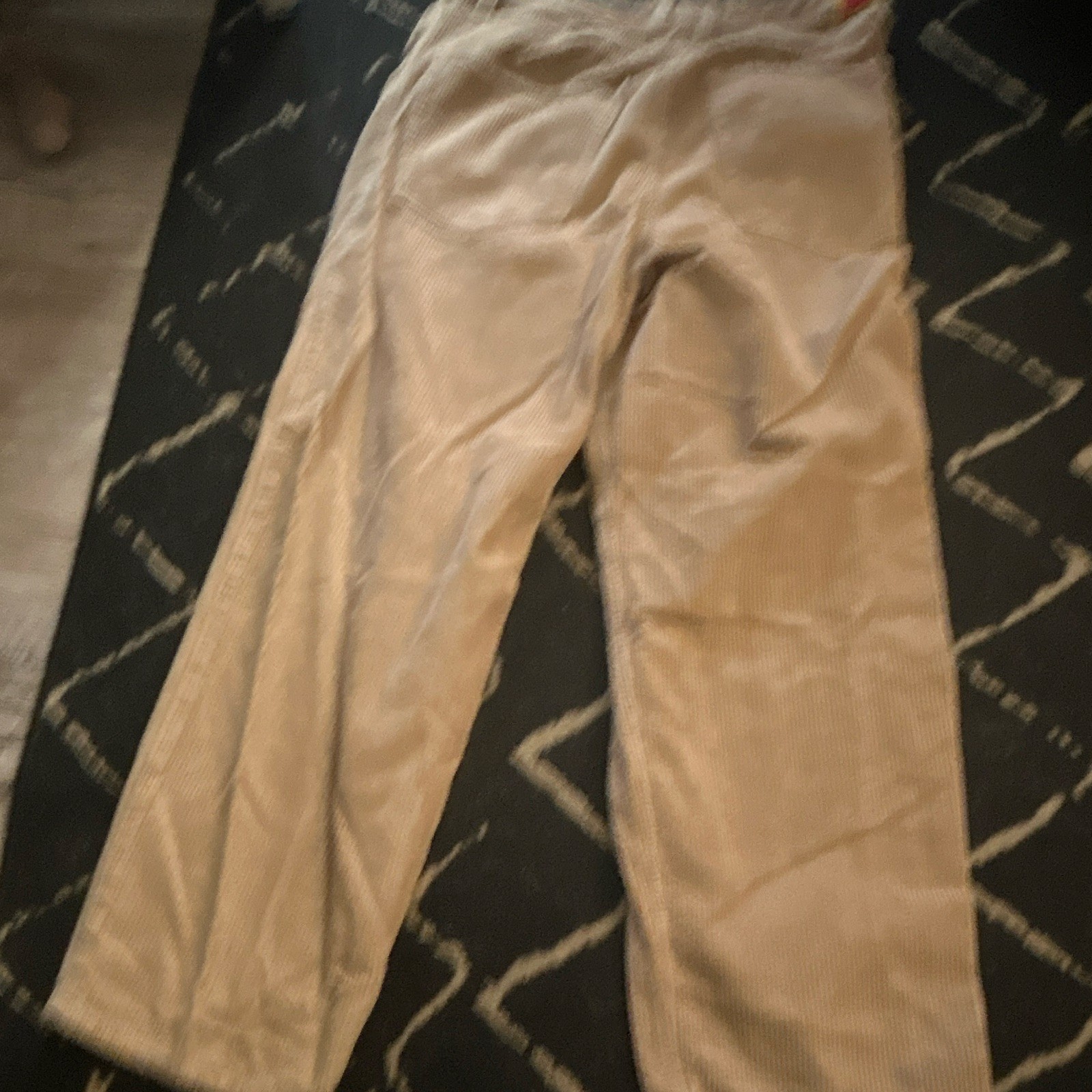 Empyre Men’s Beige Corduroy Pants Straight Leg 32W Flat Front Pockets