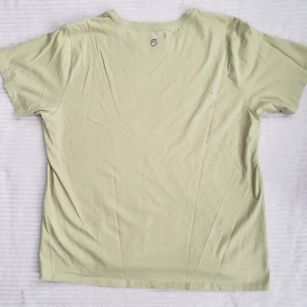 Life is Good Relaxed Fit Green T-Shirt XL circle logo