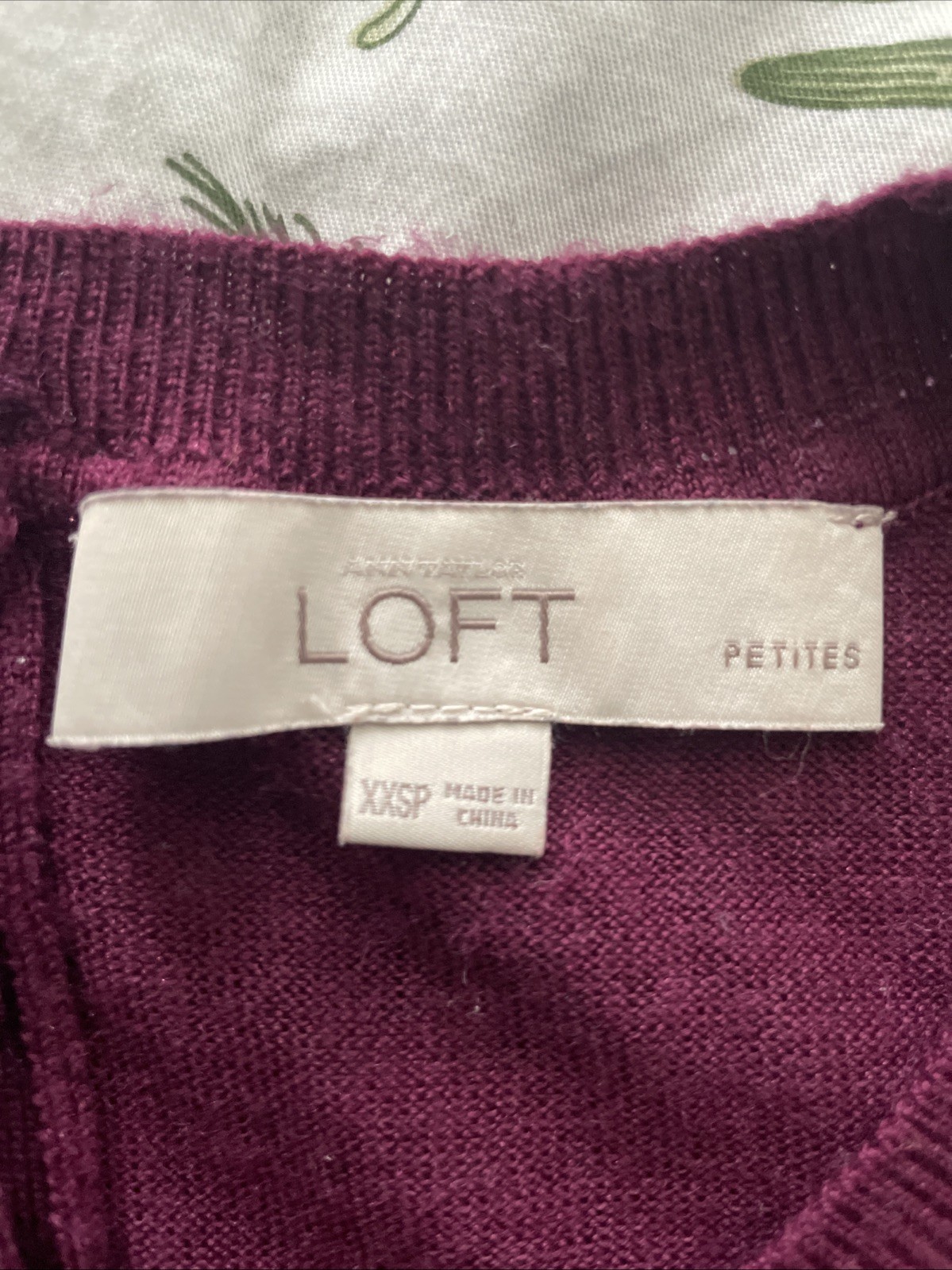 Loft Women’s Long Sleeve Sweater Size with Buttons On Back Size XXSP