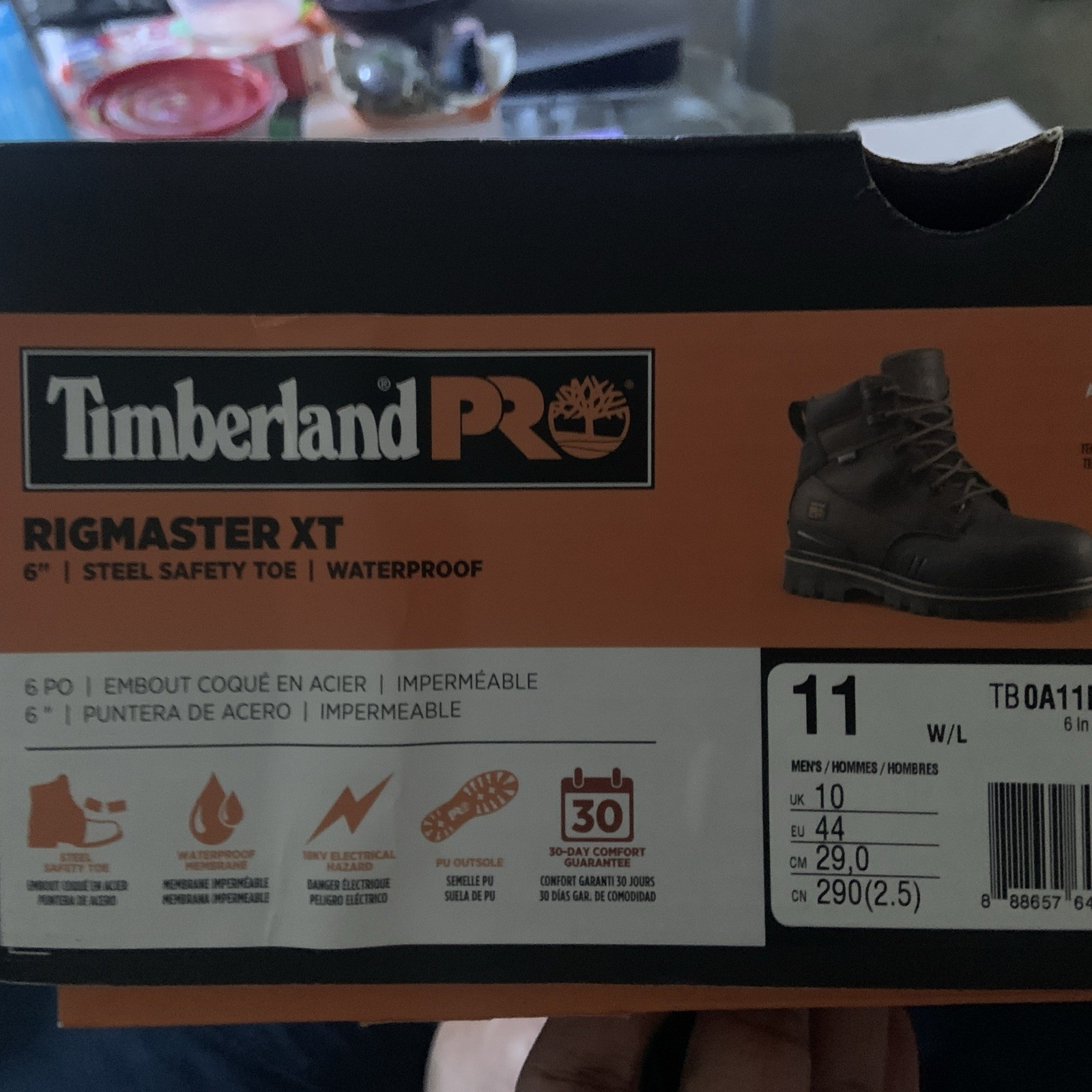 Timberland Pro Rigmaster XT 8″ Steel Safety Toe Waterproof Boots US Men Size 12M