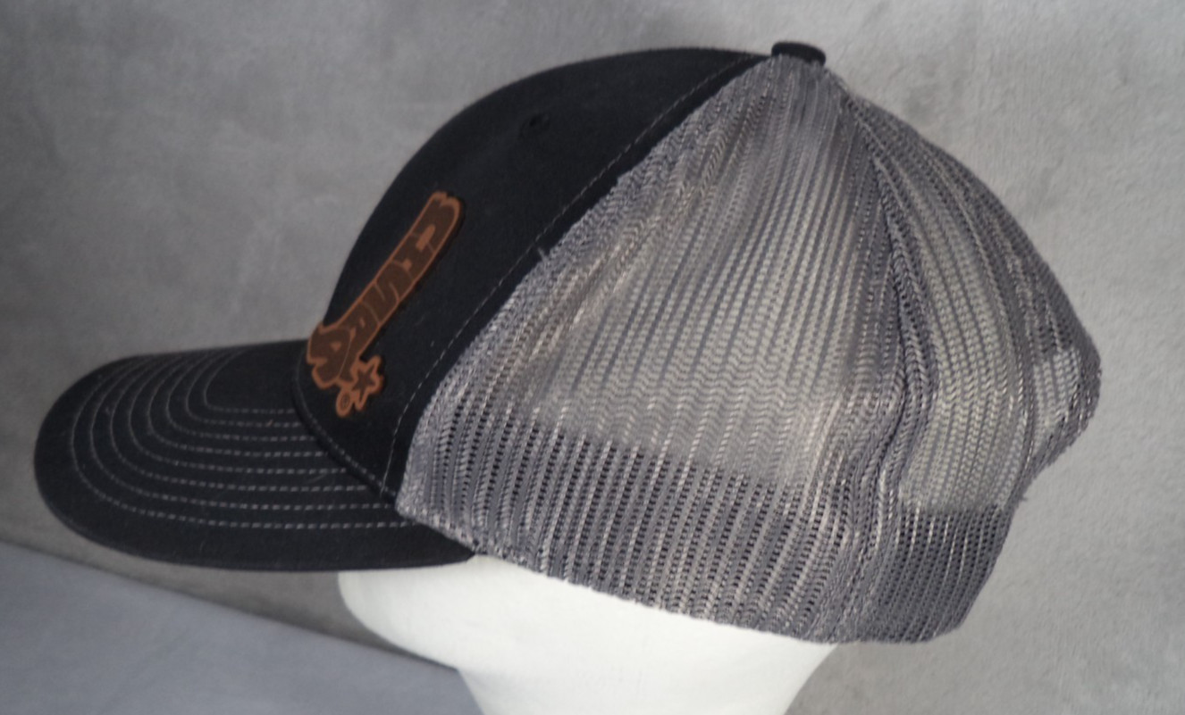 Richardson 112 NHSRA Adjustable Snapback Gray Black Trucker Mesh Cap Hat