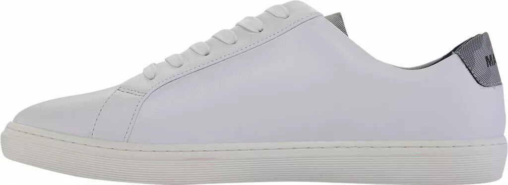 New Steve Madden Madden Men’s Dixxin Sneaker, Shoes White Synthetic Leather NWB