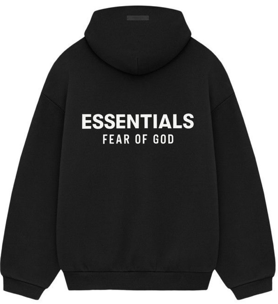 Fear of God Essentials Fleece Hoodie 2024 Black Authentic New Size SMALL