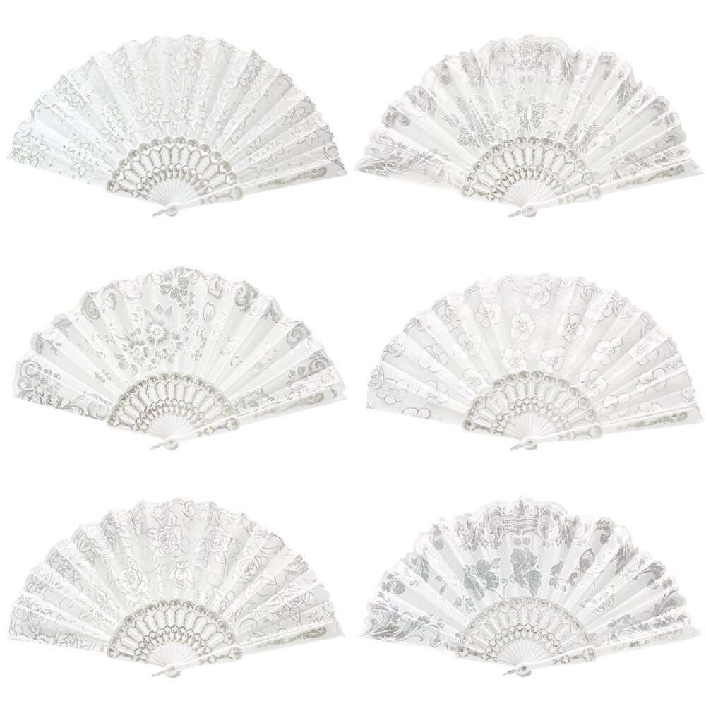 12pc Wholesale Lot Wedding Party Favor Gift Spanish Party Dance Summer Hand Fan
