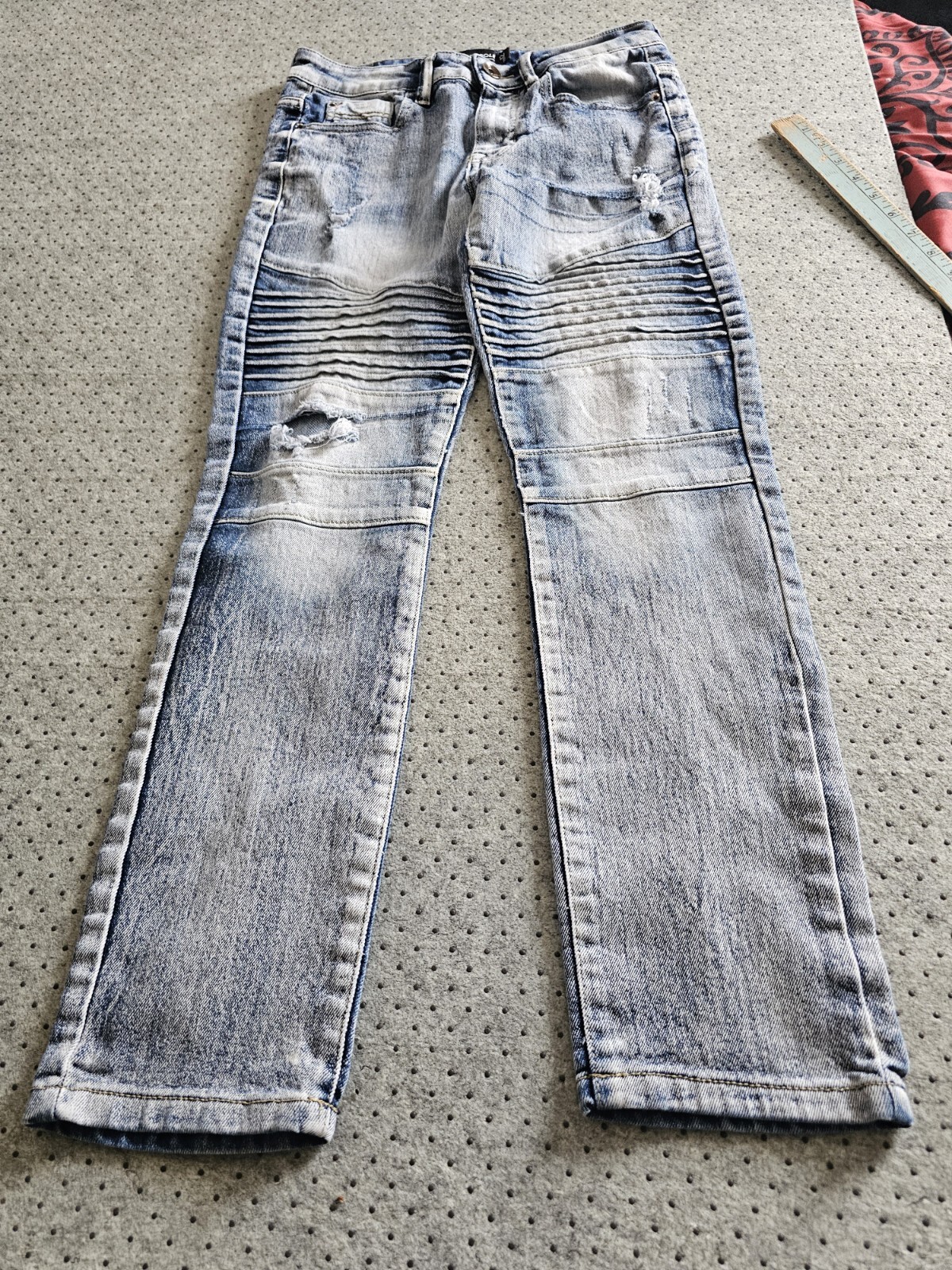 Southpole Y2K Hip Hop Jeans Size 12 Blue Stretch Moto Returns Accepted