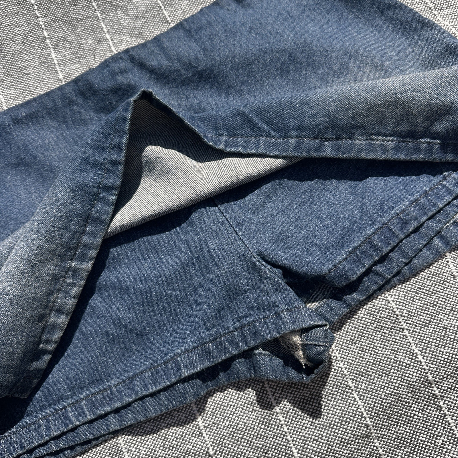 Micro Skirt Denim Size 10 Princess Polly NWT Built-In Shorts