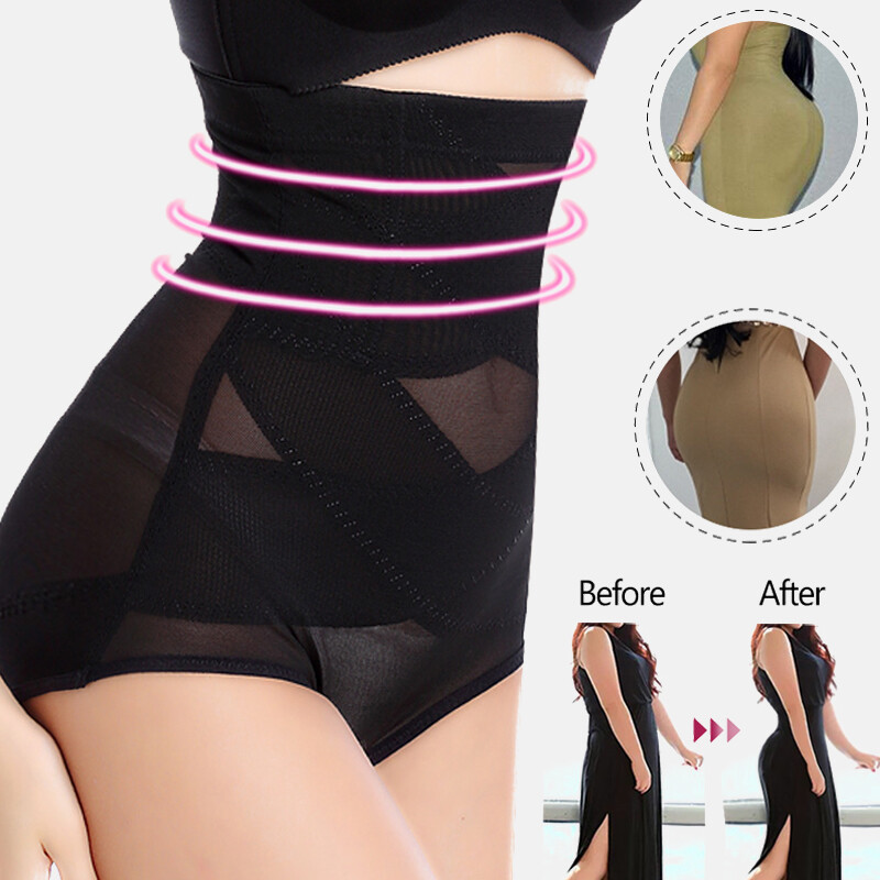 Women Tummy Control High Waist Trainer Body Shaper Underwear Firm Girdle Panties
