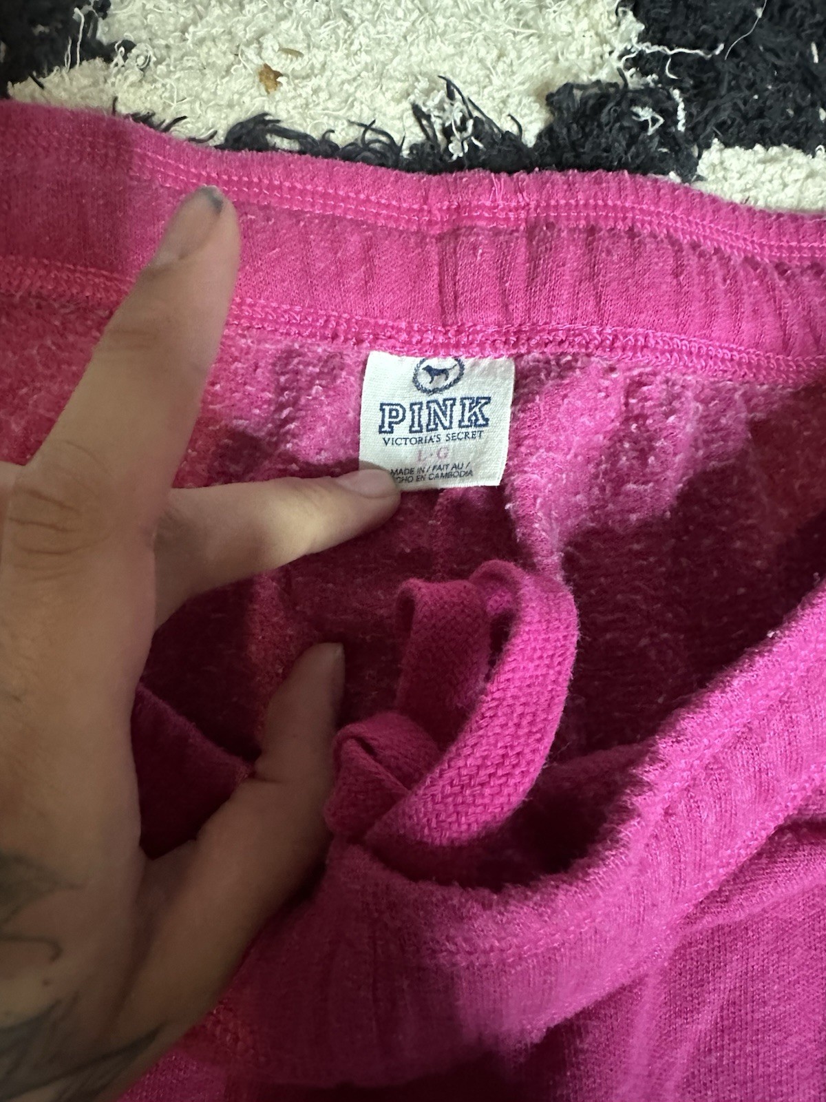 Y2K PINK Victoria’s Secret 2Pc Sweatsuit Set Womens L