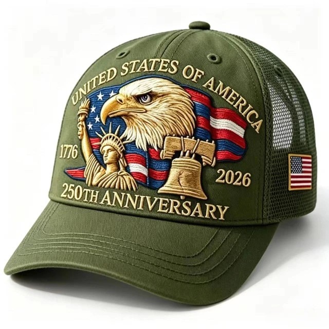 Baseball Cap United States 250th Anniversary Hat Suitable for Multiple Occasion