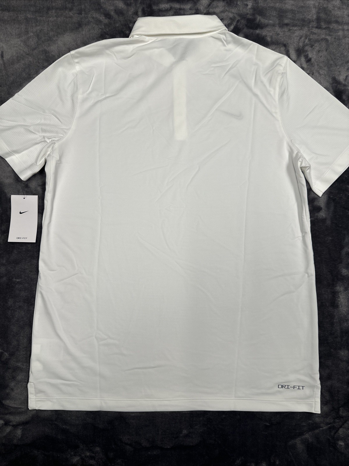 Nike DRI-FIT Polo Shirt Men’s Large / White Embroidered Polo #CI4470-100