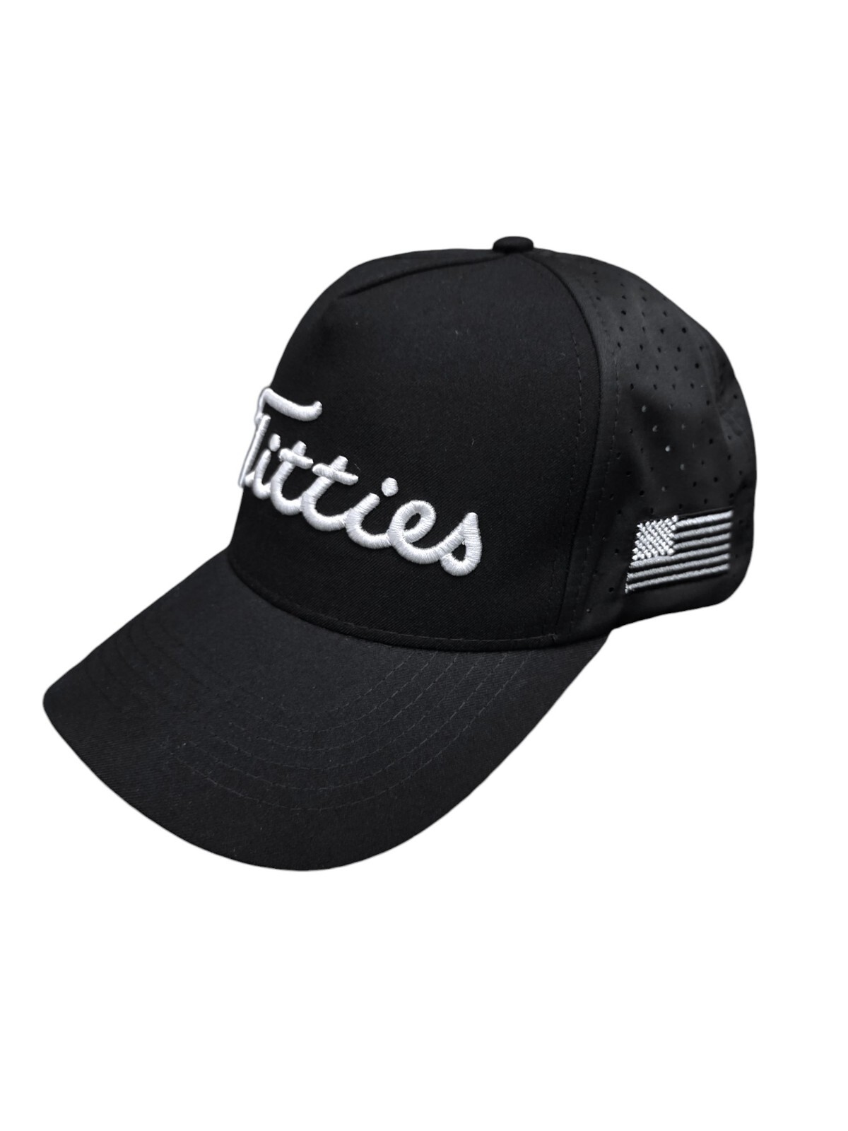 USA Titties Golf Snapback Mesh Trucker Hat Not Titleist Funny Golf Gift NEW