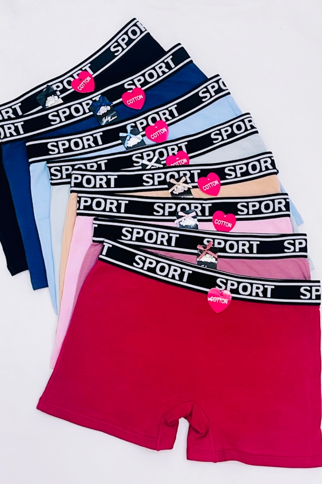 6 Pack Women’s Sports Cotton Boxer Shorts BoyShorts Yoga Fitness Gym 010 S~2XL