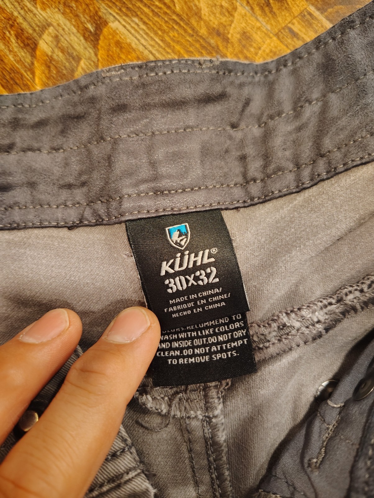 Kuhl Pants Mens 30×32 Rebel Light Green Patina Day Hiking Outdoor Canvas Work