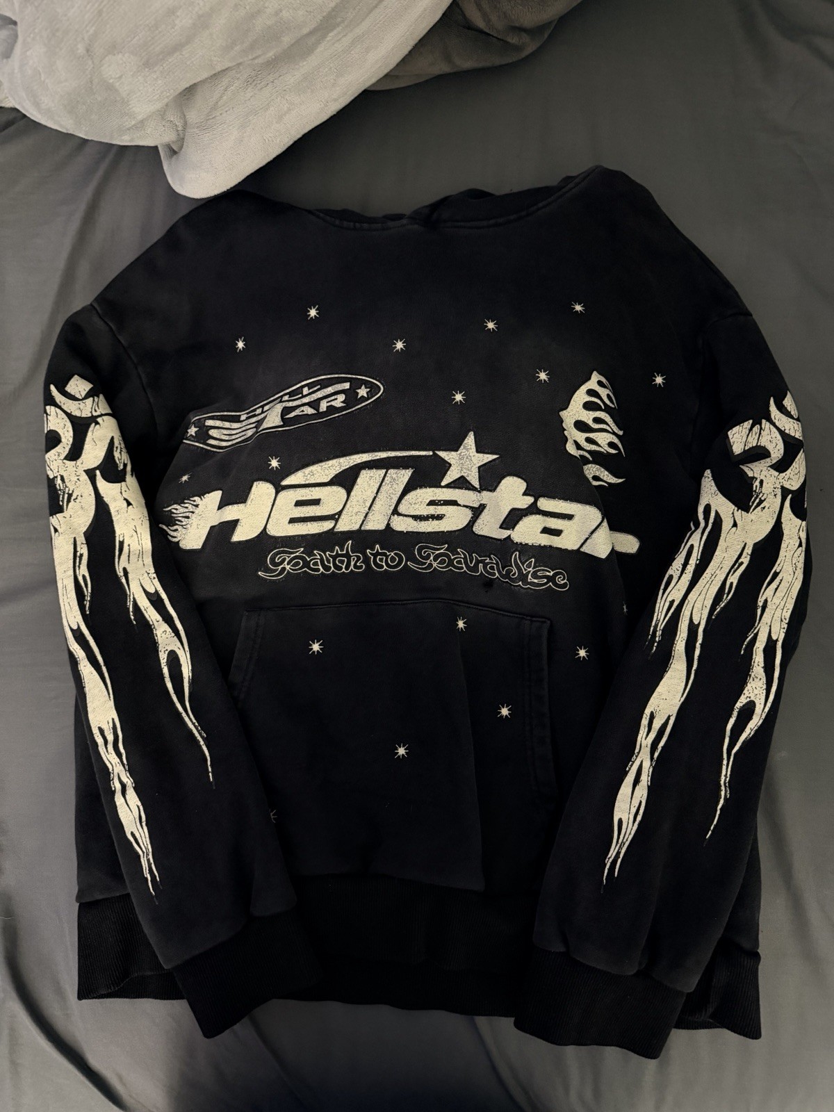 Hellstar Men’s Hoodie Black/White, Size M
