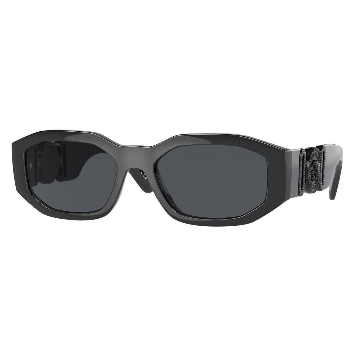 VERSACE VE4361 536087 53mm Black Dark Grey Men’s Sunglasses
