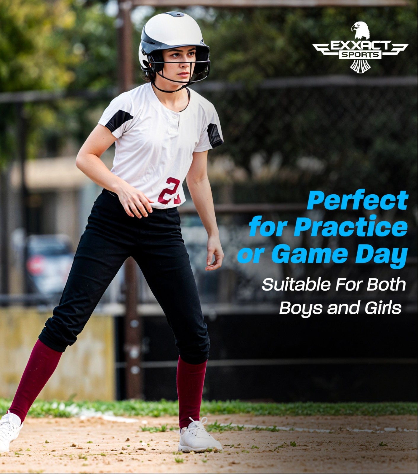 Exxact Sports Baseball/Softball Socks and Belt Combo, Adult & Youth Sizes