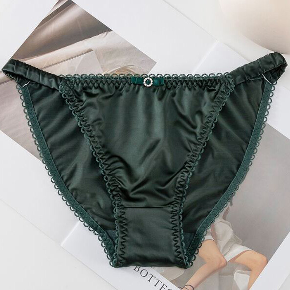 1/5 Pack Lot Womens Sexy Satin Panties Briefs Low Waist String Bikinis Lingeries
