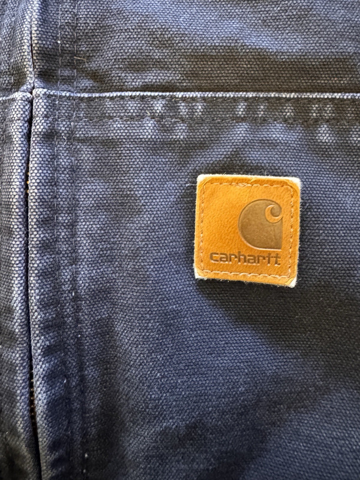 VTG Carhartt Jacket Mens XL Blue J25 Sandstone Gorpcore Workwear Hoodie Full Zip