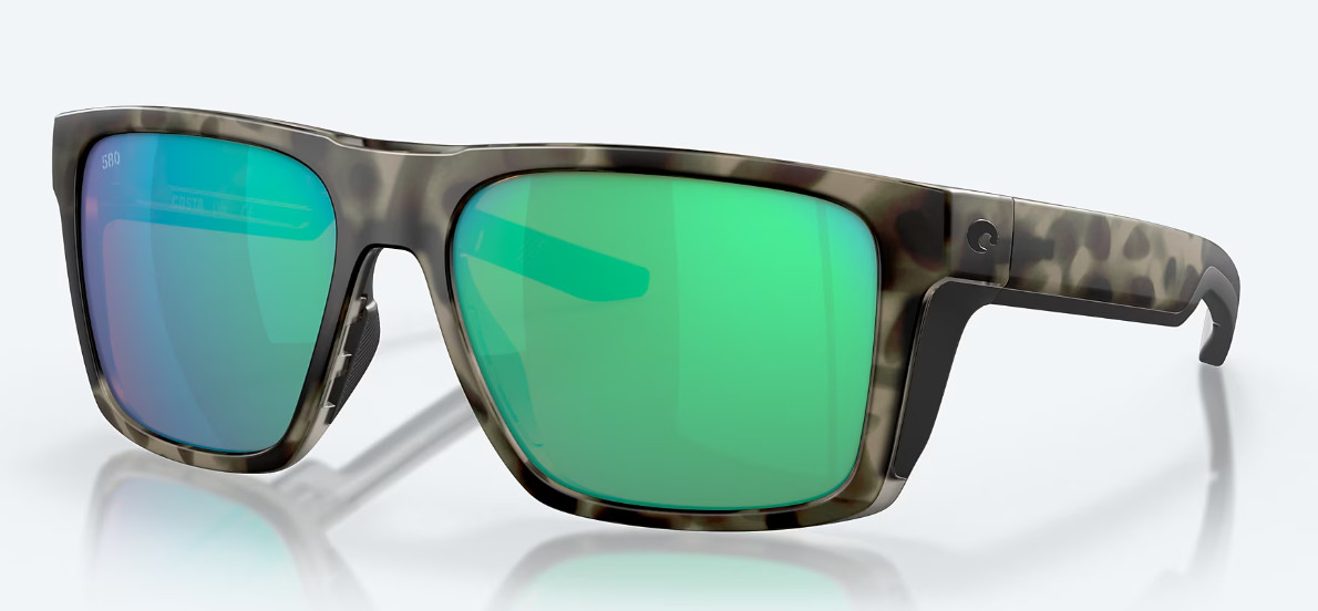 Costa Del Mar Lido sunglasses Wetlands Green Mirror Lens 580G glass lens