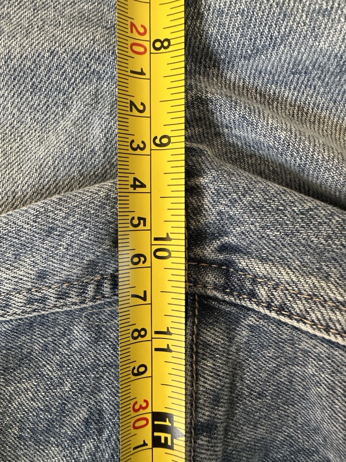 American Eagle High Waisted Utility Denim Shorts Size 8 Light Wash Patch Pocket
