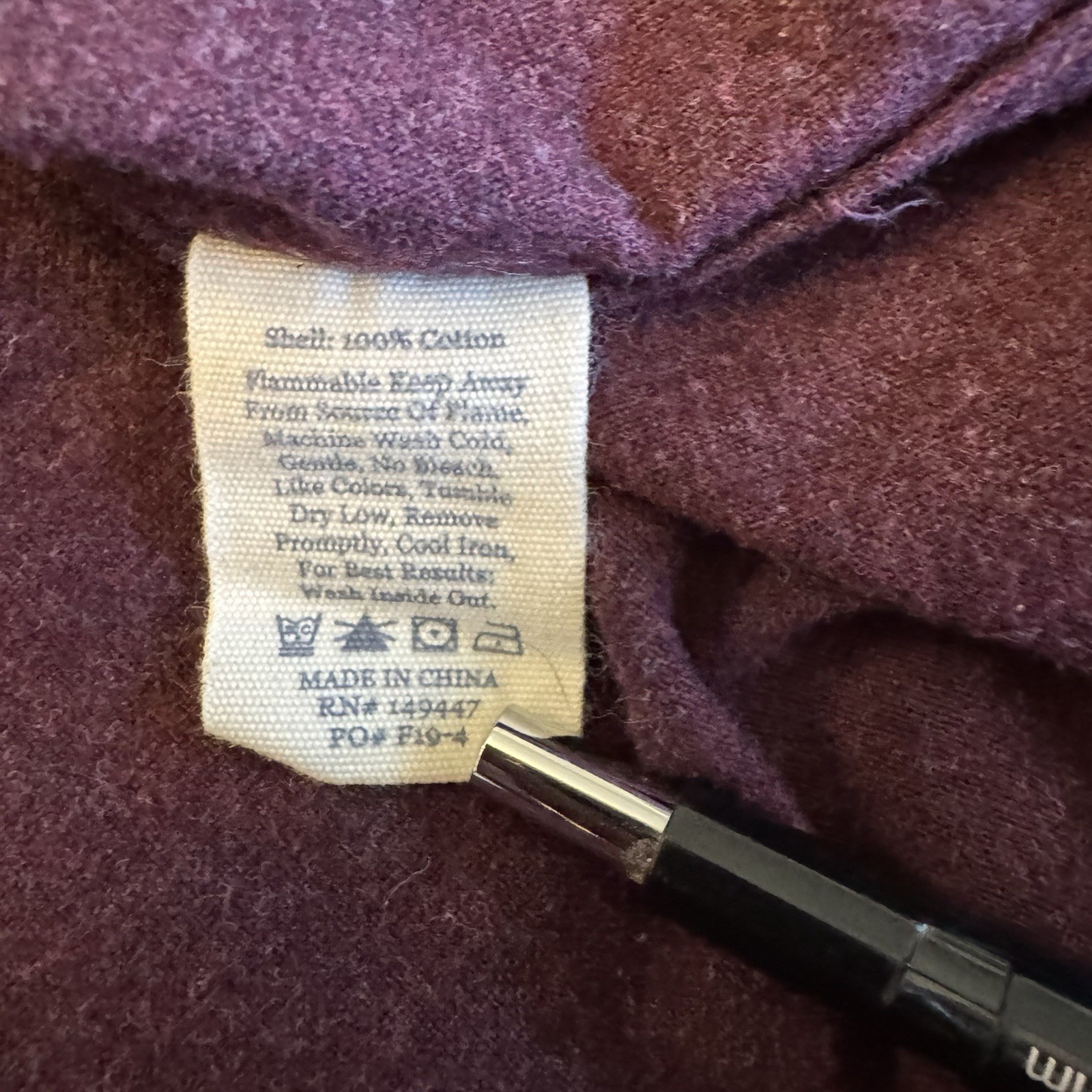 The Normal Brand Shirt Mens Size XL Plum Purple Long Sleeve Flannel