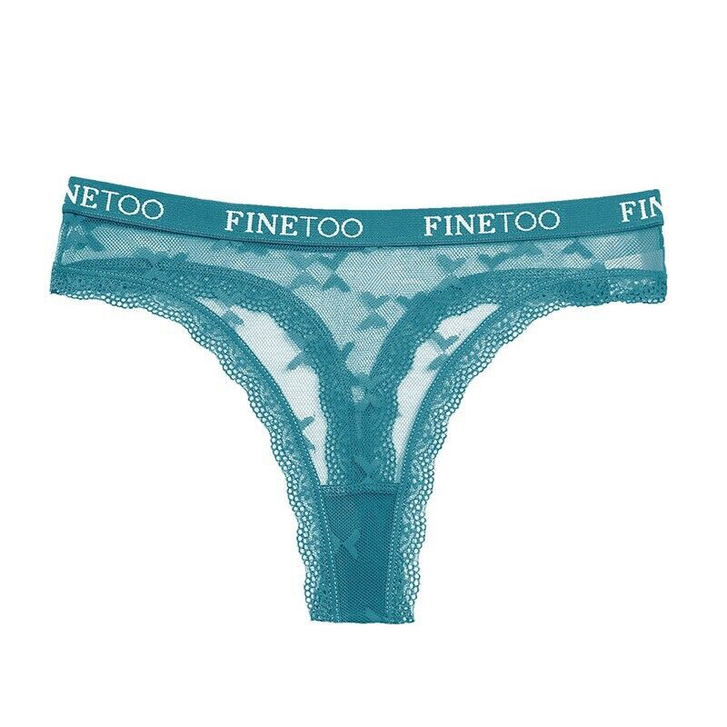 6 Pack Lot Sexy Womens Lace Thong Panties See Through Mesh G string Bikini Brief