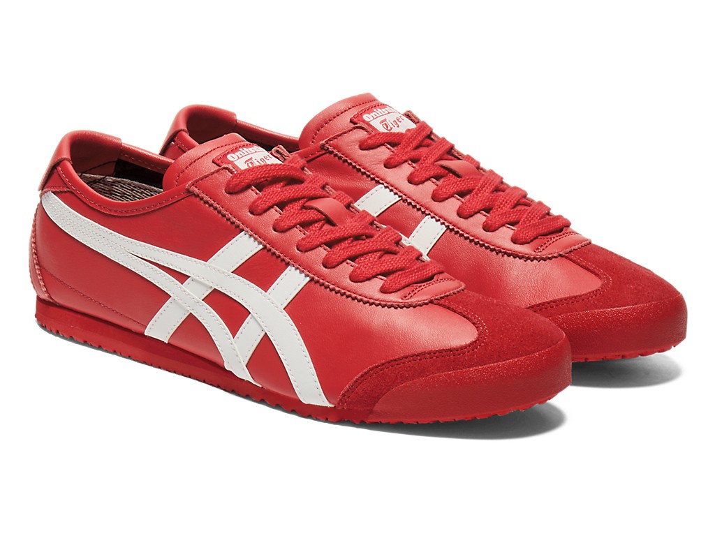 Onitsuka Tiger Genuine MEXICO 66 1183C102 RED / WHITE US Buyer No Import duties