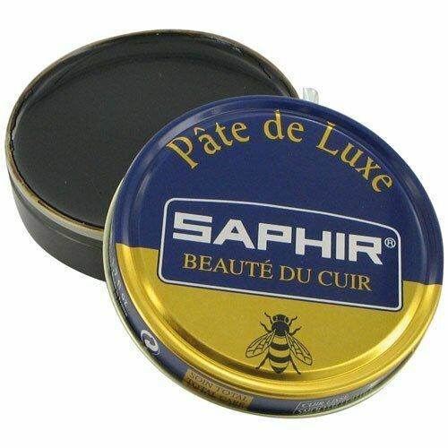 Black Saphir Shoe Polish Pate de Luxe 50ml Tin – Made in France