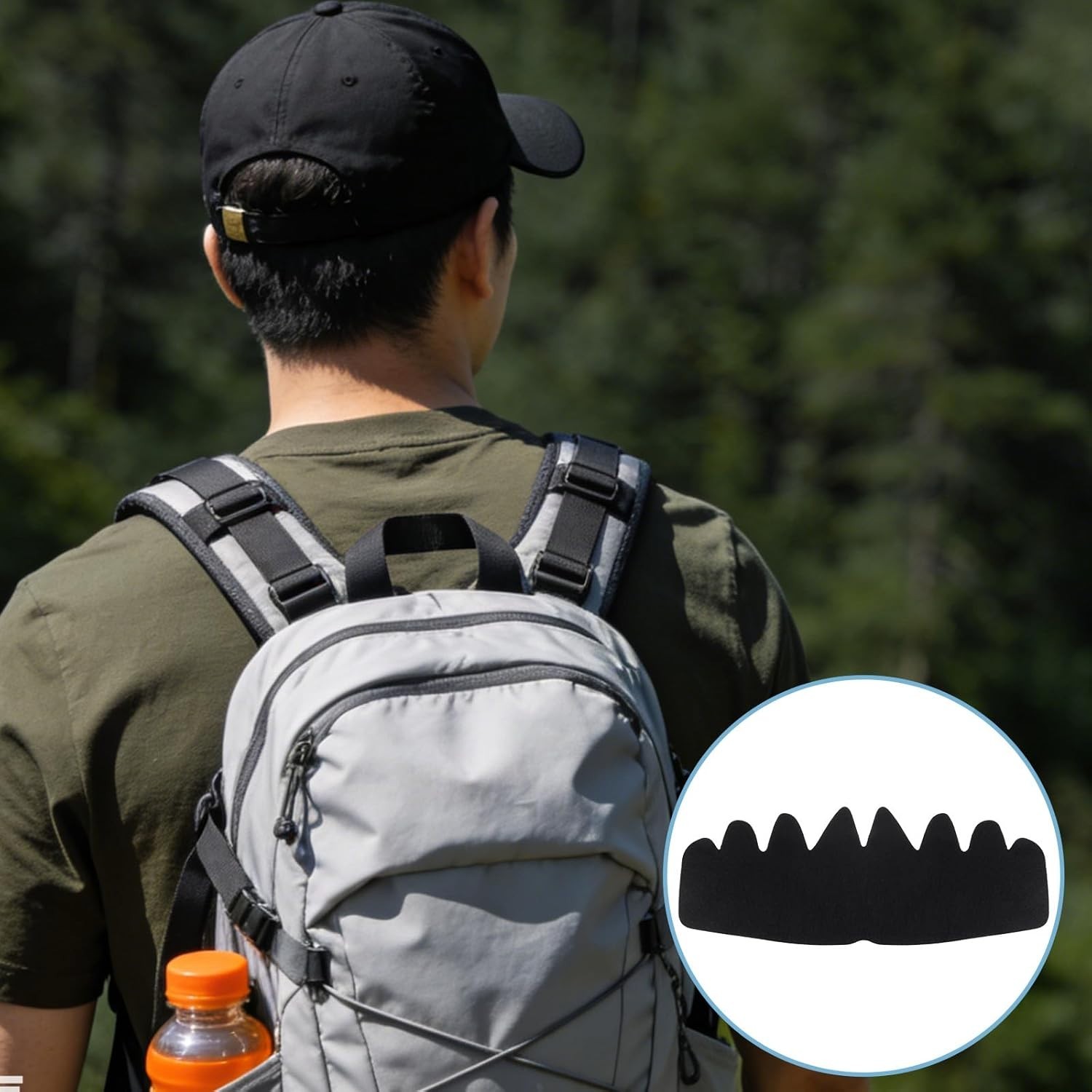 10PCS Hat Sweat Liners for Caps Washable Reusable Inserts for Sweat Protection