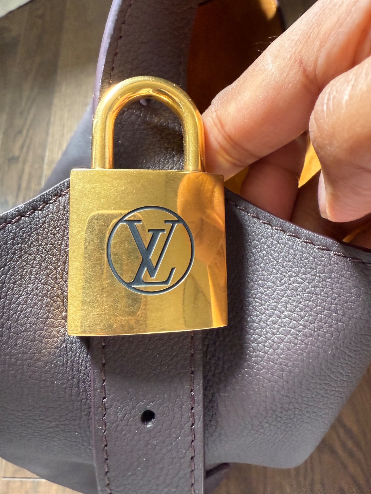 Authentic Louis Vuitton Lowkey Hobo MM in EBENE. Very rare, sold out everywhere