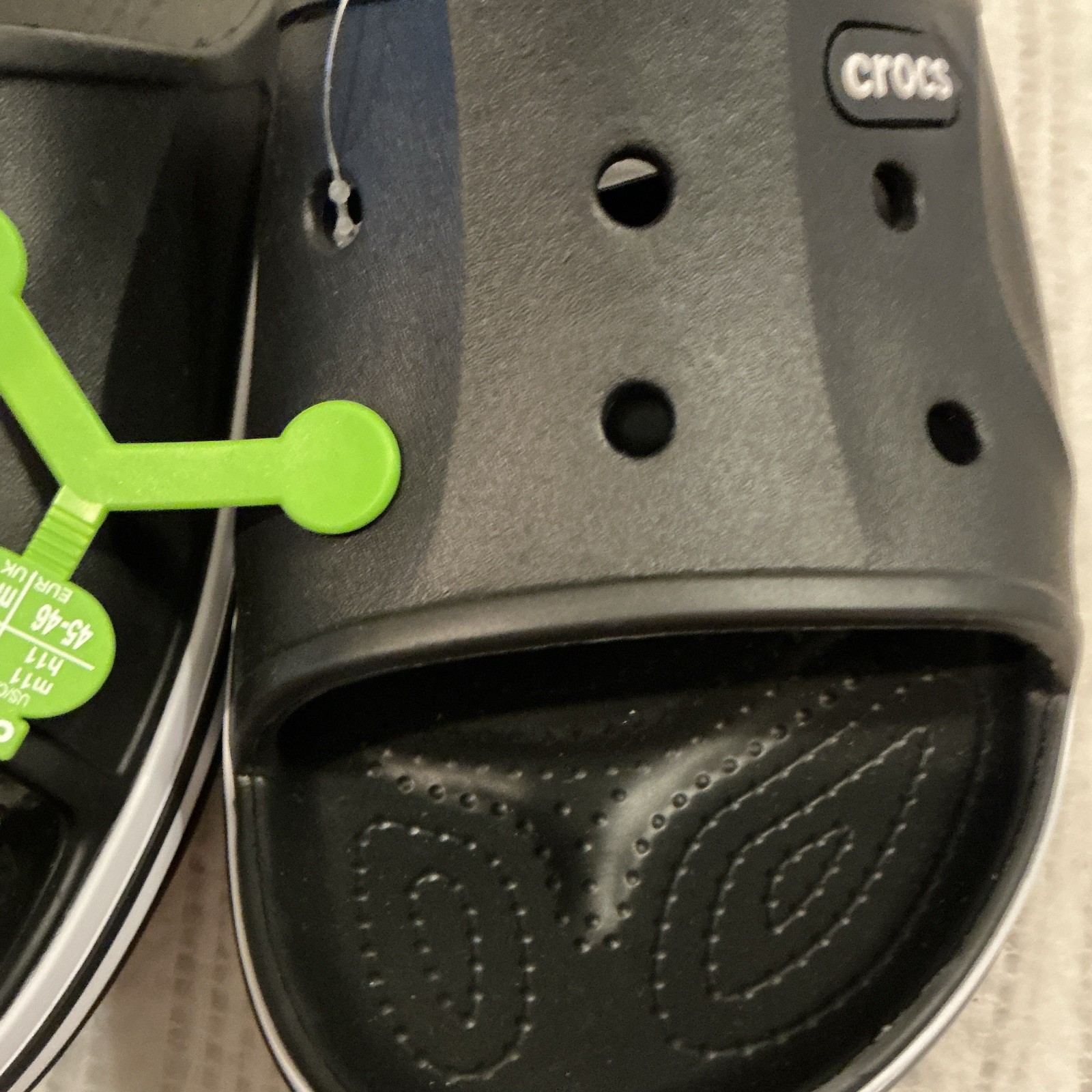 Crocs Bayaband Slide Men’s Sandals Black/White US 11M EU 45-46 205392-066