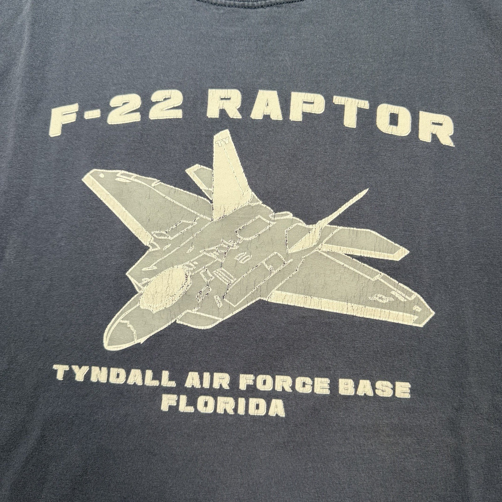 F-22 Raptor Shirt Men’s Large Lockheed Martin Skunk Works Fighter Jet Graphic